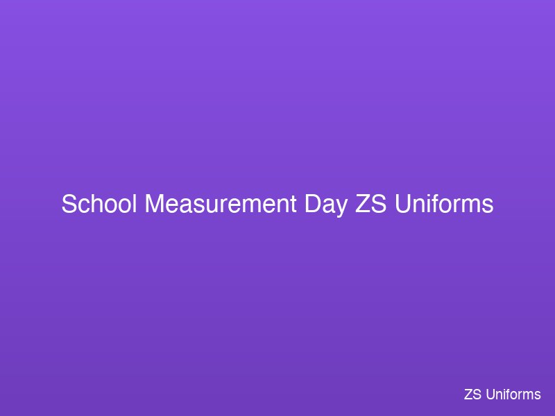 Taking measurements at school